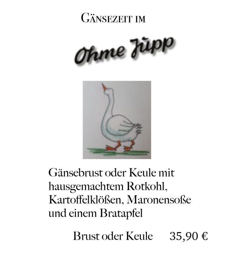 Ohme Jupp - Gänsekarte